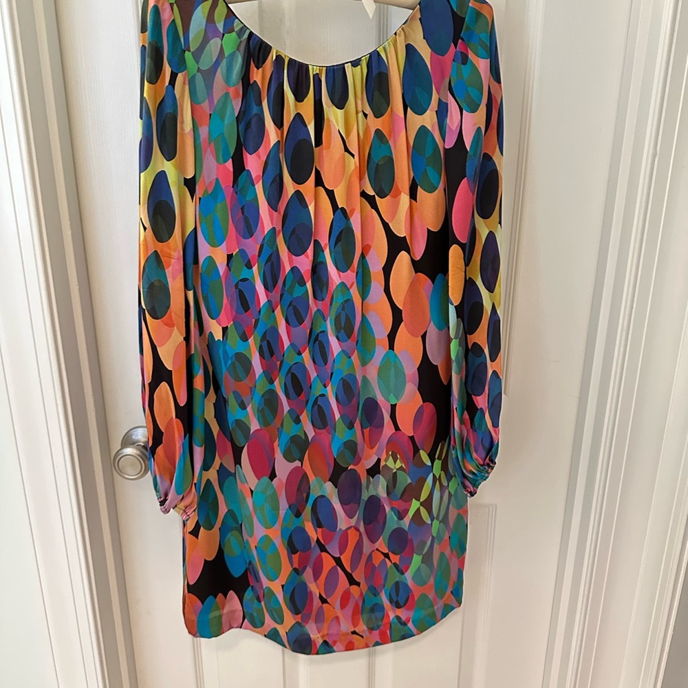 Trina Turk Multicolor Geometric Print Dress
